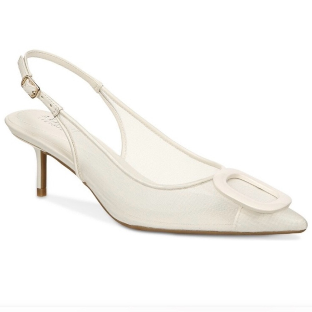 Alfani Marsella Mesh Slingback Kitten Heels
